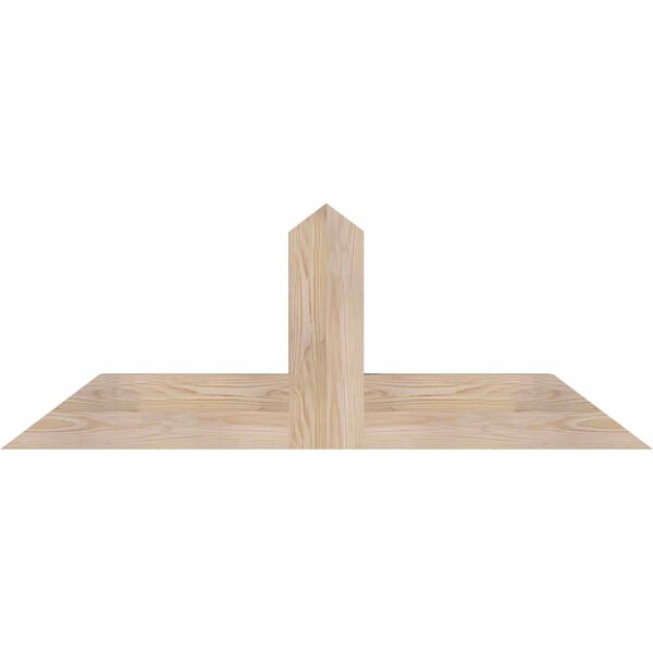 Ekena Millwork Portland Smooth Timber Gable Bracket, Douglas Fir, 48"W x 18"H x 3 1/2"D x 5 1/2"F, 9/12 Pitch GBW048X18X0406POR00SDF - main
